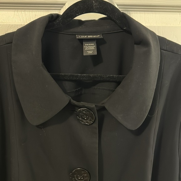 Lane Bryant 26/28W Black Crop Blazer - Picture 2 of 6